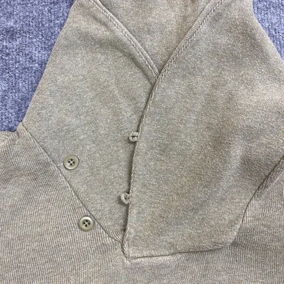 Polo Ralph Lauren‎ Cowl Neck Henley Sweater Mens XL Preppy Hipster Pony Cotton - Picture 3 of 10